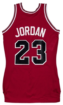 1984-85 Michael Jordan Game Used Rookie Season Chicago Bulls Road Jersey (MEARS A8)